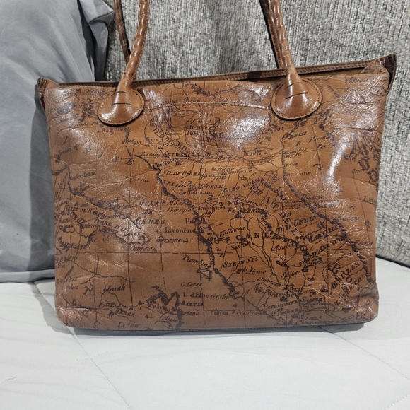 Patricia Nash European Map Floral Print Tote Bag - Picture 5 of 10